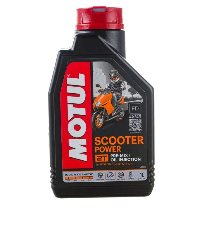 Синтетическое моторное масло Motul Scooter Power 2T, 1 л