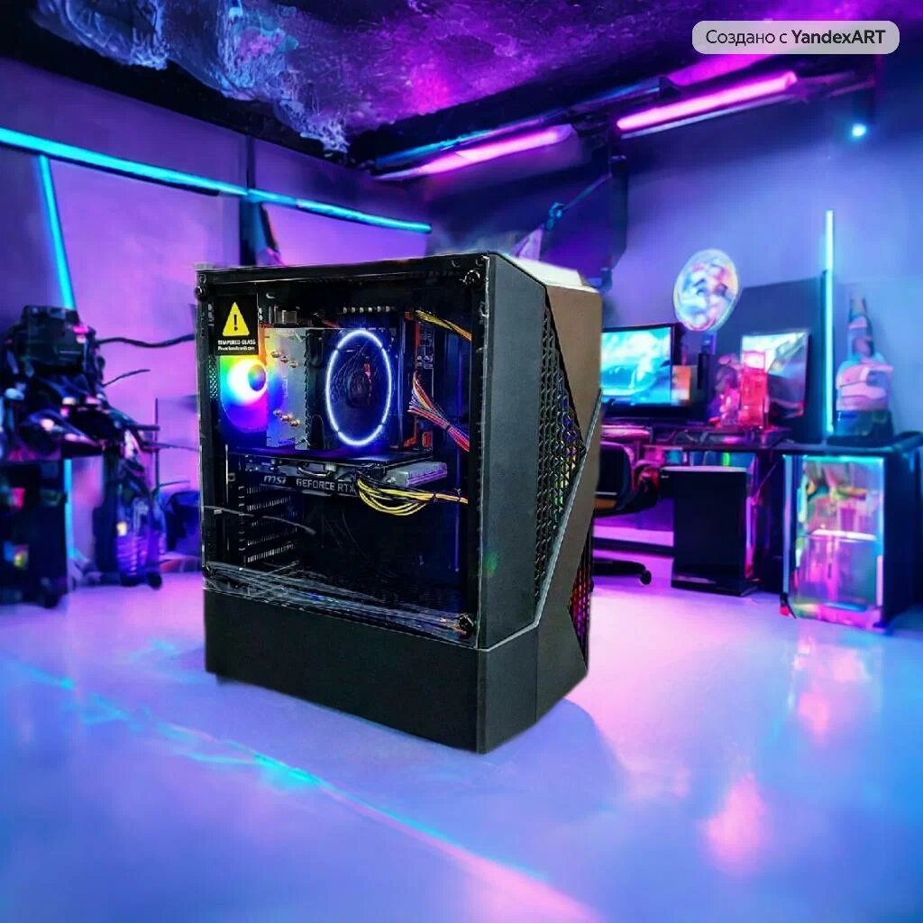 Системный блок игровой Intel I5 10400f/Ram 32 Gb/SSD 1000 Gb/GTX 1660 Super/600w/Игровой компьютер/Черный