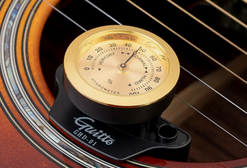 Изображение товара Увлажнитель Guitto GHD-01, для акустических гитар, с индикатором влажности, пластик