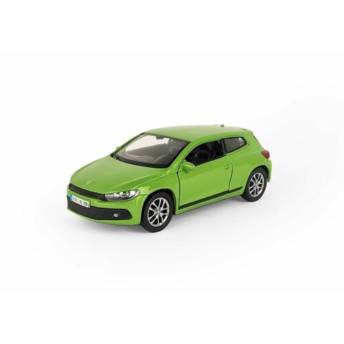 Модель машинка металлическая 1:38 Volkswagen Scirocco, пруж. мех, WELLY, зеленый