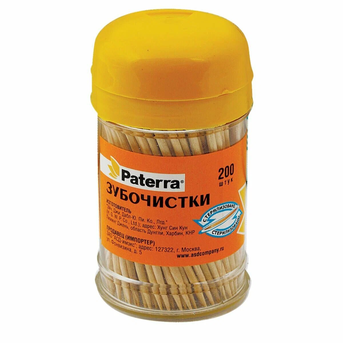 Зубочистки Paterra 200шт - фото №1