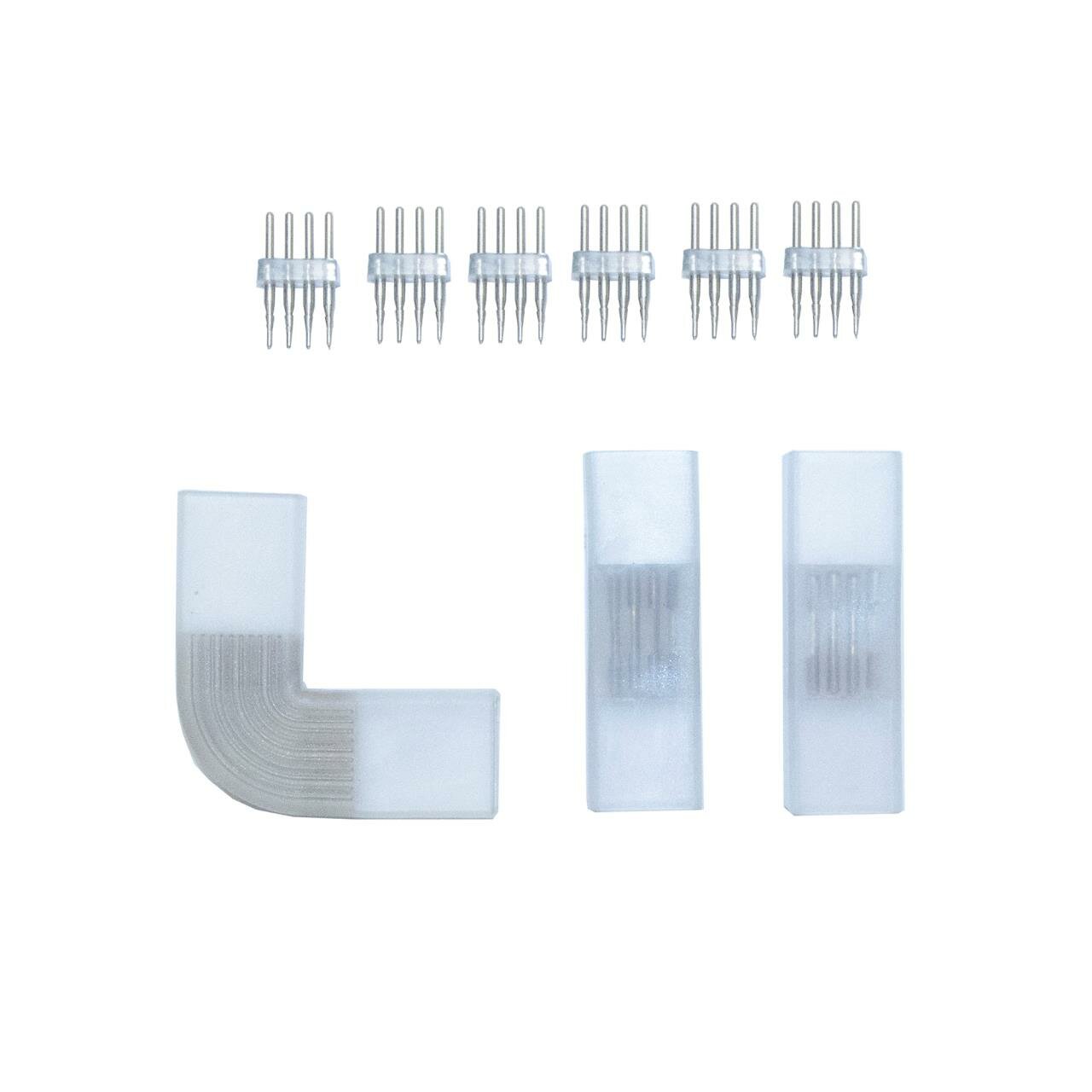 09-19 Комплект коннекторов(прямой и L-образный) для высоковольтной (220В) светодиодной ленты smd505