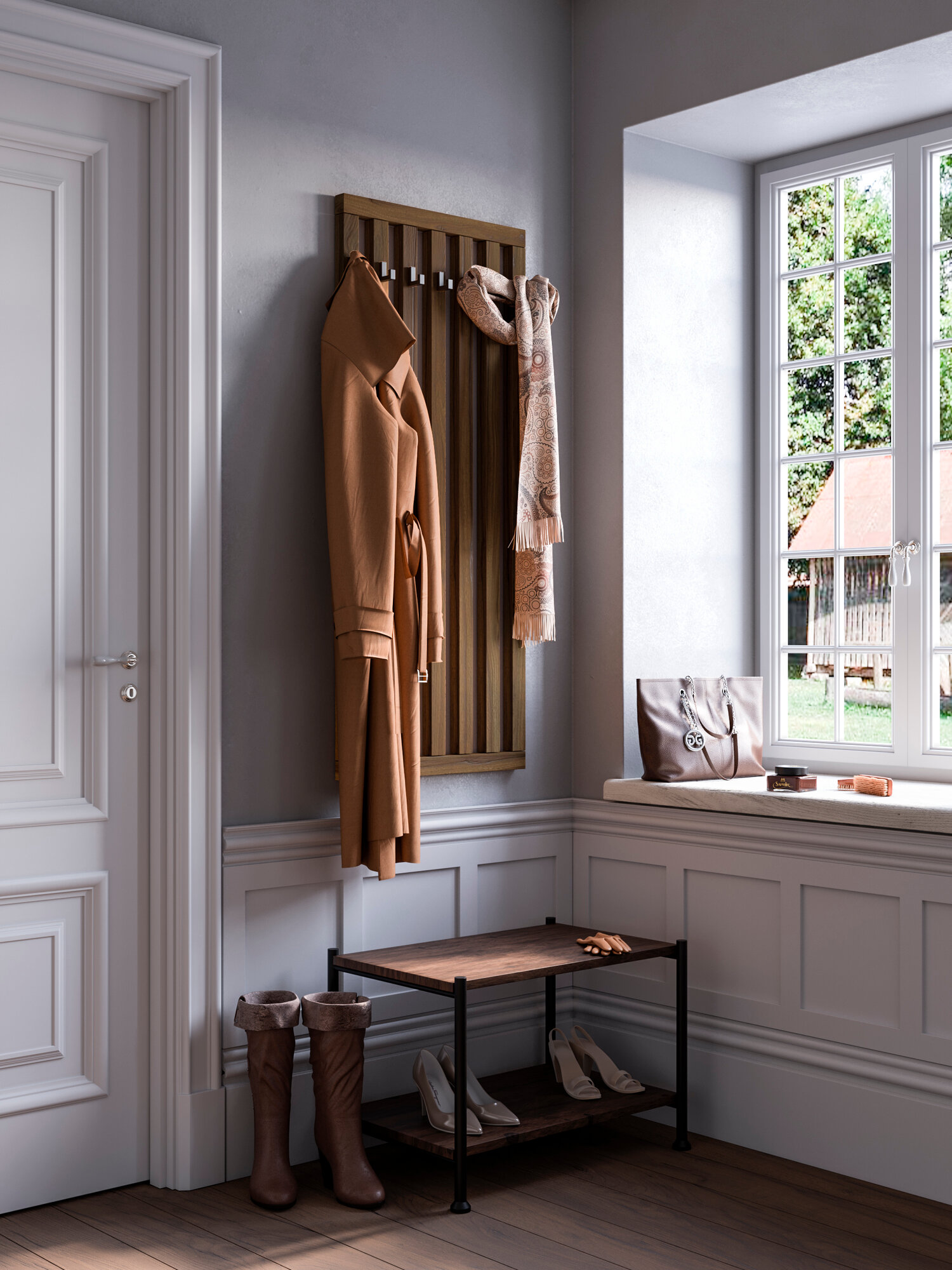 фото "Сканди Лофт" - настенная вешалка для одежды