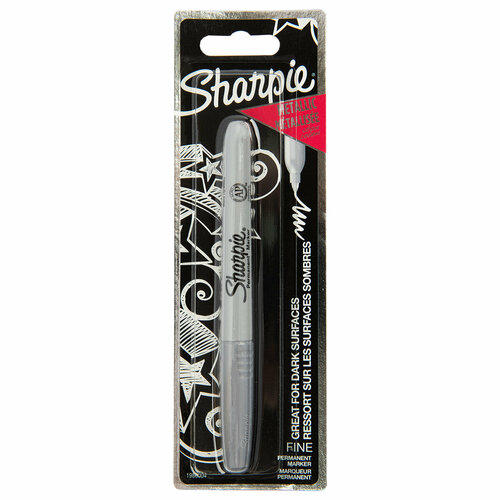 SHARPIE' Маркер металлик (в блистере) 1.2 пулевидный цвет 1986004 под серебро маркер перманентный sharpie mtl sm черный пулевидный 2 5мм