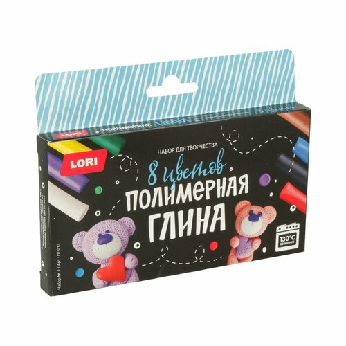 Lori' Полимерная глина 8 цв. цвет Пг-014 Набор №2 глина полимерная poly teens color burst 00004 150 г