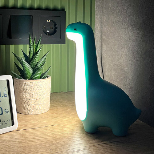 Светодиодный диммируемый светильник-ночник GLANZEN RPD-0001-dino-blue 649₽