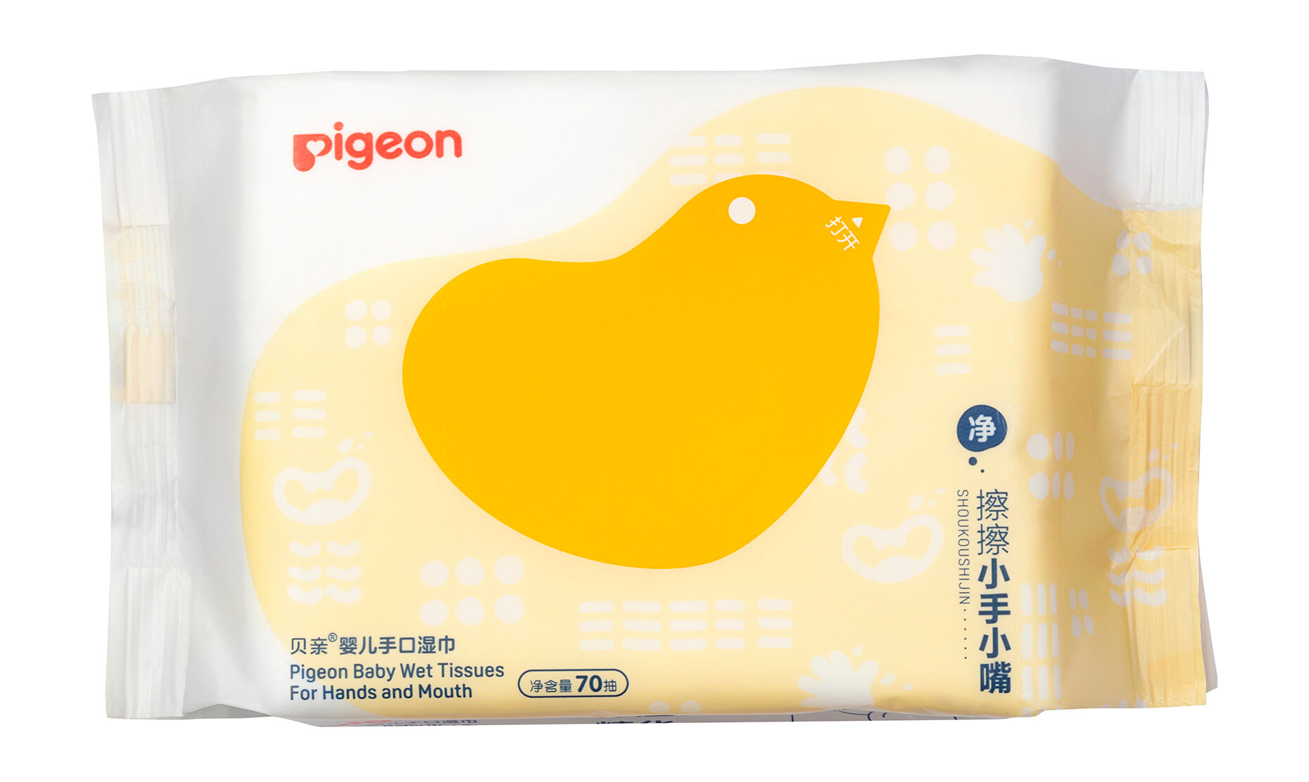 PIGEON Детские салфетки влажные для рук и рта, 70 шт