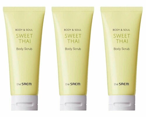 THE SAEM Скраб для тела Body & Soul Sweet Thai Body Scrub, 200 мл, 3 шт