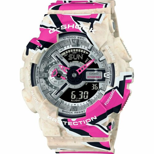 фото Наручные часы casio, серый, бежевый, черный, розовый