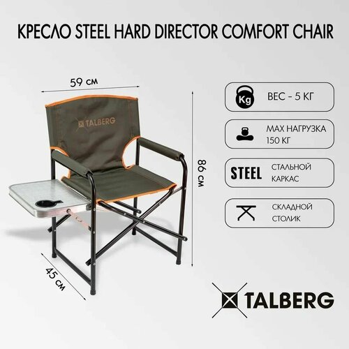 Кресло Steel Hard Director Comfort Chair, 59x45x86