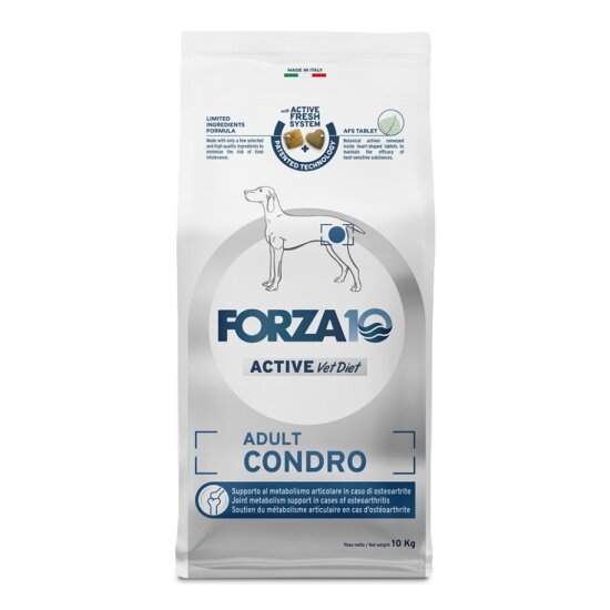 Корм сухой FORZA10 Active Adult Condro для взрослых собак всех пород при проблемах опорно-двигательного аппарата, 10 кг