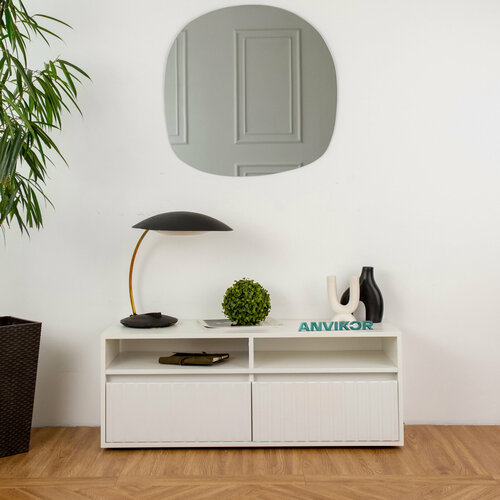 Тумба белая под телевизор напольная Кале 3699₽