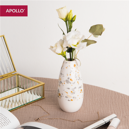 Ваза декоративная для сухоцветов Apollo Terrazzo высота 12 см 455₽