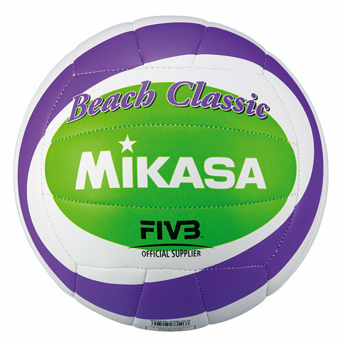 Мяч для пляжного волейбола Mikasa, BV543C-VXB-VLG, фиолетовый/зеленый