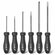 Набор отверток "Home Series Black" 6шт Deli HT1006 (SL3/PH0x75мм,...