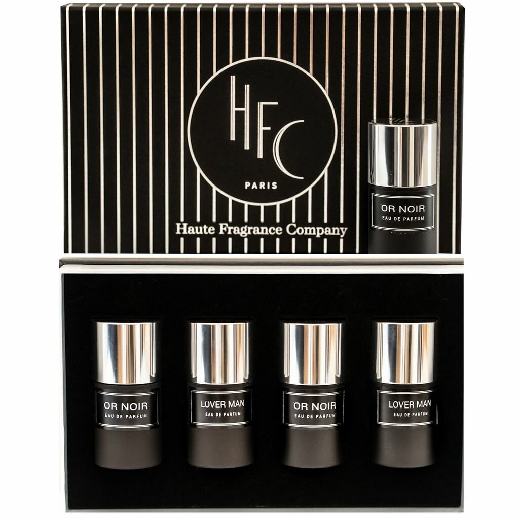 Набор парфюмов Haute Fragrance Company, Or Noir, 2*15 мл, Lover Man, 2* 15 мл, мужской, 4 флакона