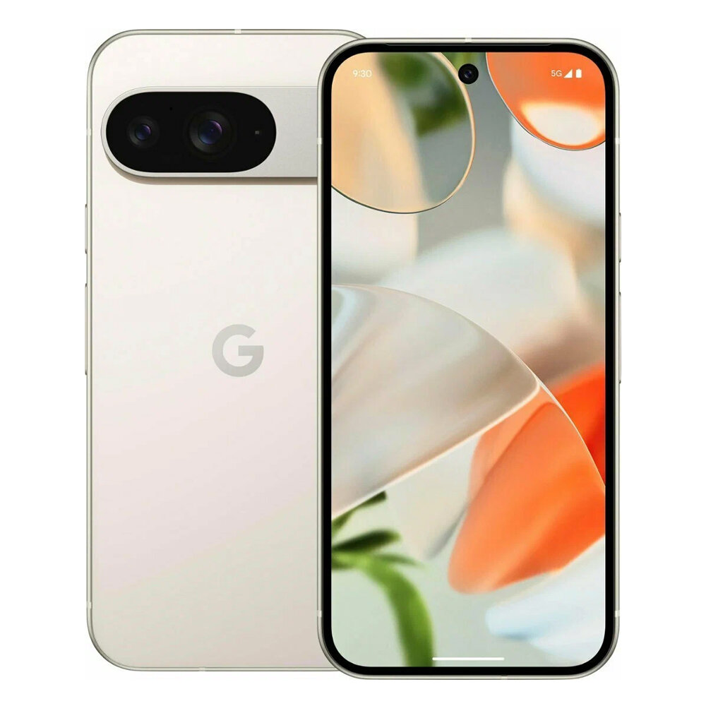 Смартфон Google Pixel 9, процессор Google Tensor G4, 12ГБ/256ГБ, экран 6,3", камера 50МП, Porcelain (USA)