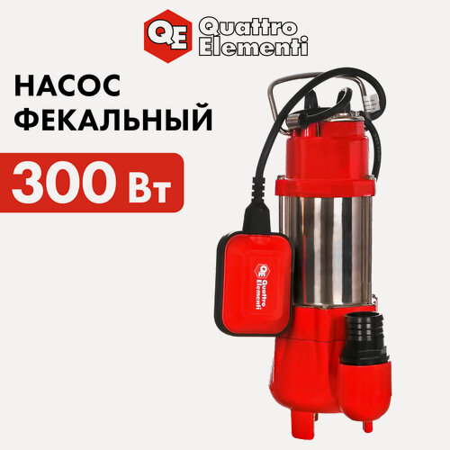Изображение товара Насос фекальный QUATTRO ELEMENTI Sewage 300F Ci (300 Вт, 9000 л/ч, для грязной, 7 м, 9,0 кг)