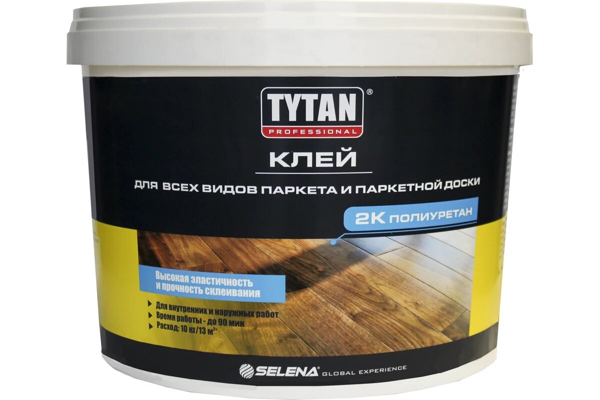 Клей для всех видов паркета и паркетной доски Tytan PROFESSIONAL 2-компонентный 10 кг 15037 244342