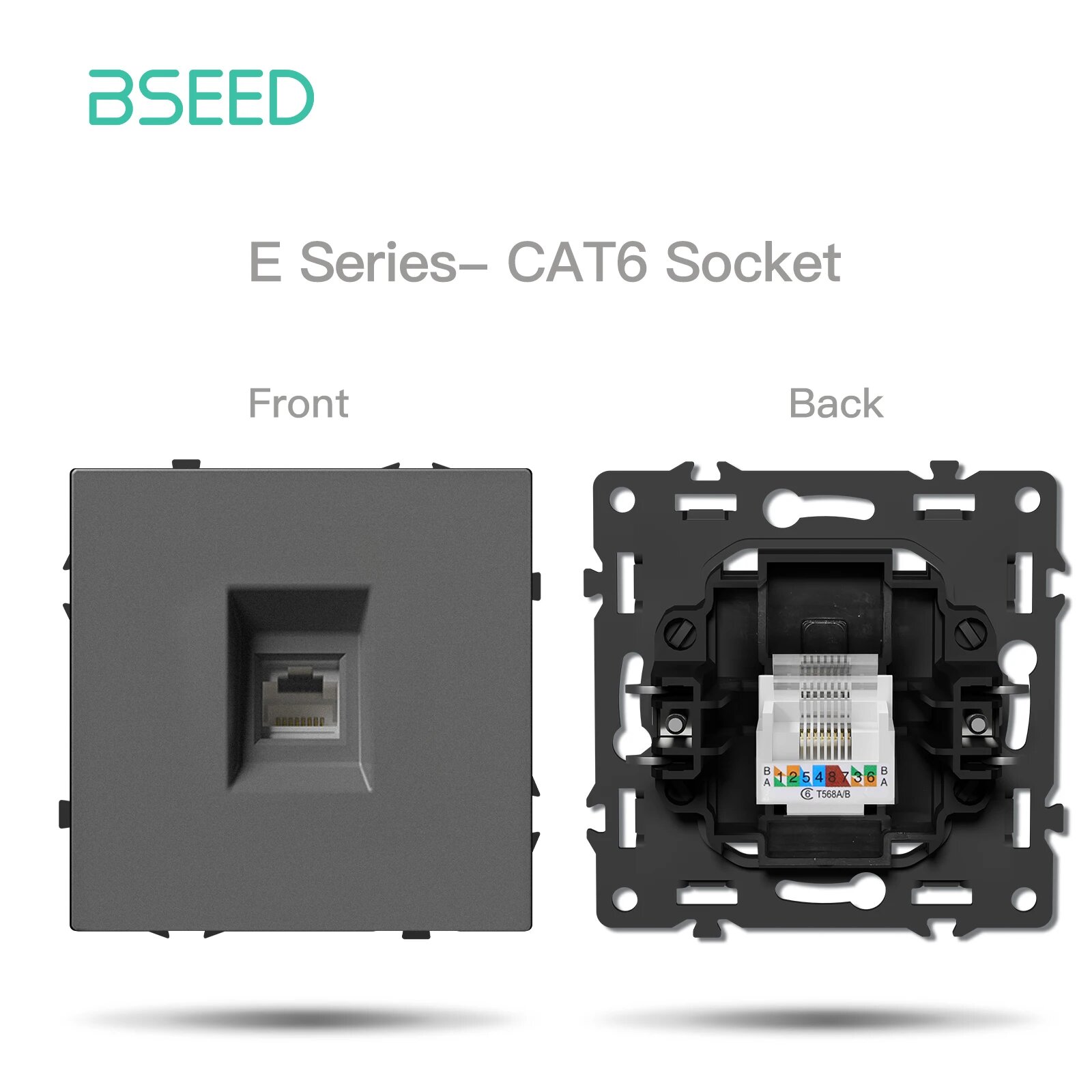 BSEED CAT6 Socket, Single