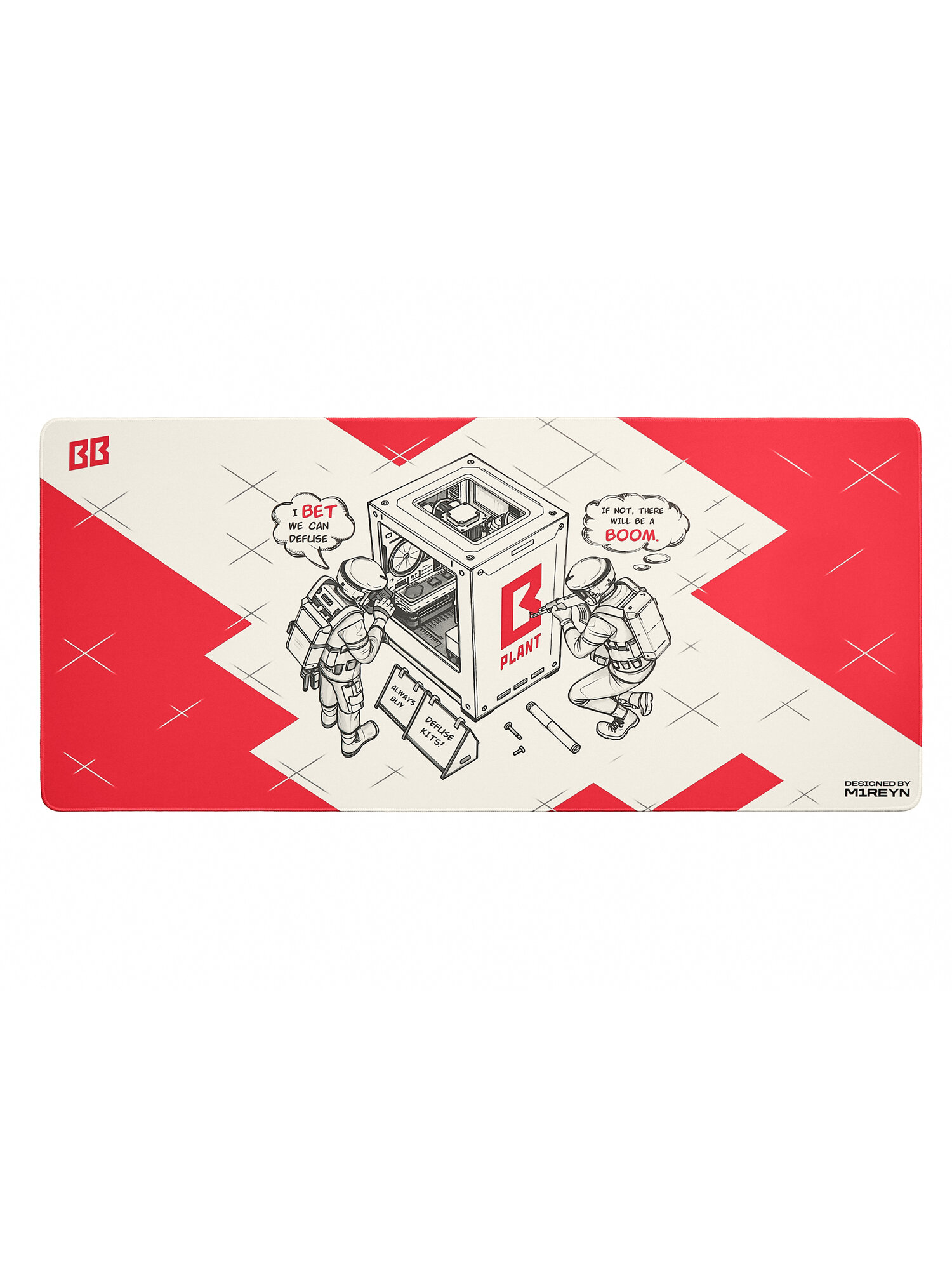 Коврик для мыши игровой BetBoom Team, 900х400х4 мм