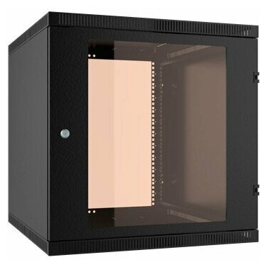 Шкаф коммутационный C3 Solutions WALLBOX LIGHT (NT176975) настенный 12U 600x650мм пер. дв. стекл несъемн. бок. пан. направл. под закл. гайки 45кг черный 600мм 26кг 610мм IP20 сталь