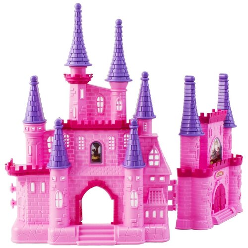 фото Замок принцессы dollytoy (33*5,4*26 см, кукла 9 см, карета, лошадь, мебель, розовый) (dol0803-102) dolly toy