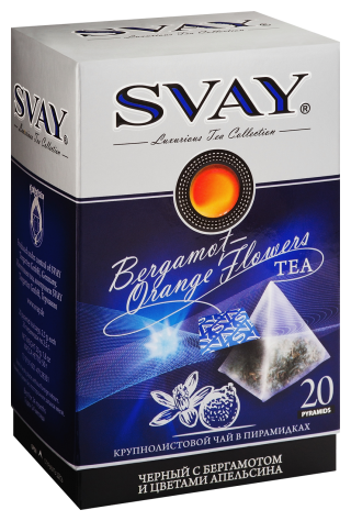 CB-Svay Bergamot-Orange Flowers" Черный с Бергамотом и цветами апельсина" пирамидки 20*2,5