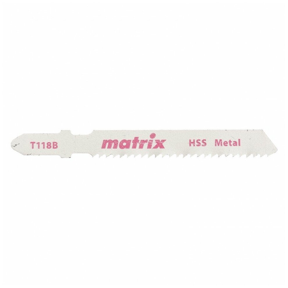 Полотна для электролобзика по металлу Matrix 3 штT118B, 50 x 2 мм, HSS 78229