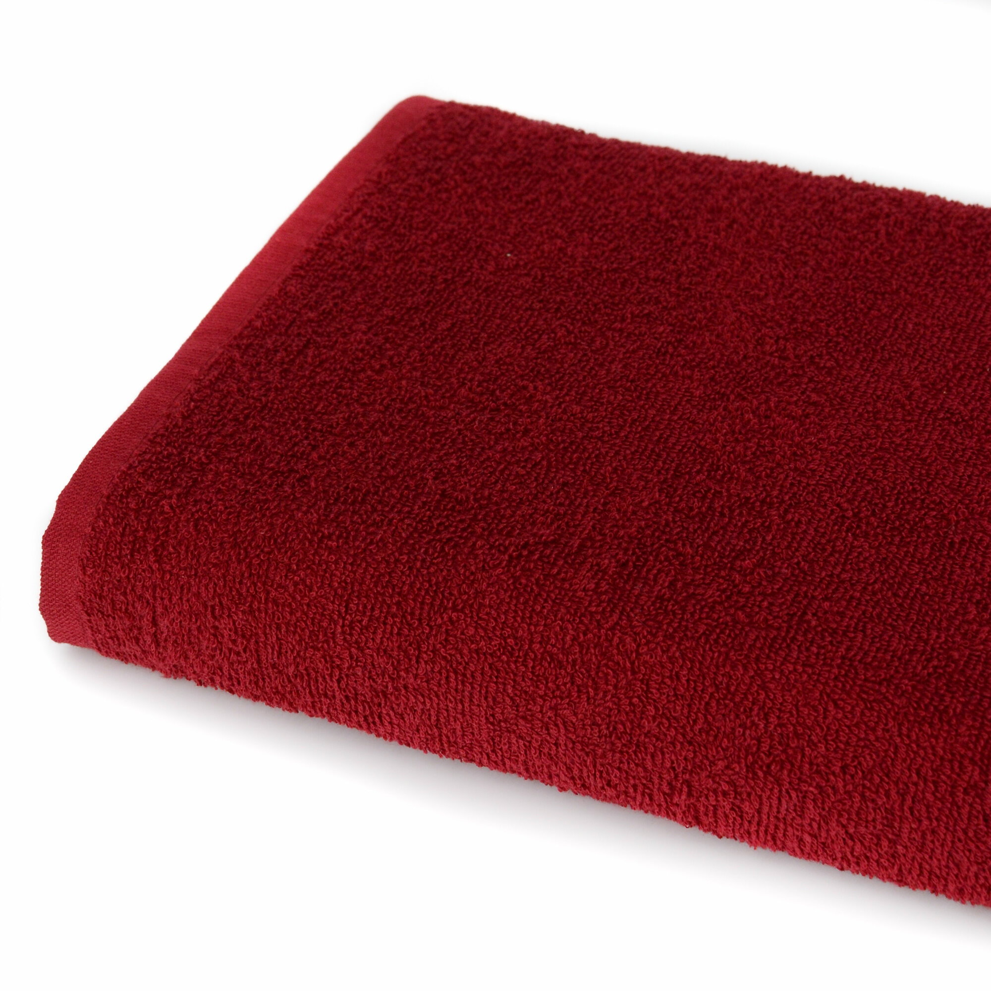 Набор полотенец махровых 10шт 30х50см для рук, темно-бордовый - фотография № 2