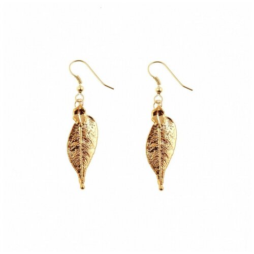 Серьги с подвесками Ester Bijoux, золочение, золотой