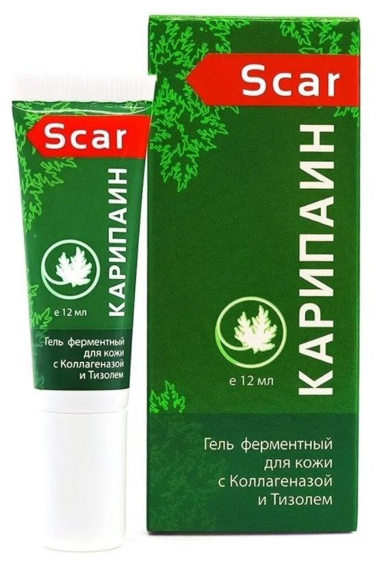 Карипаин Scar ферментный гель, 12 мл, 25 г, 1 шт., 1 уп.