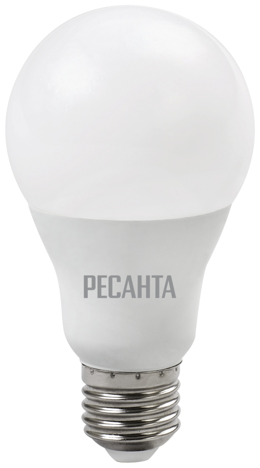 Лампа светодиодная LL-R-A65-15W-230-4K-E27 (груша, 15Вт, нейтр, Е27) Ресанта