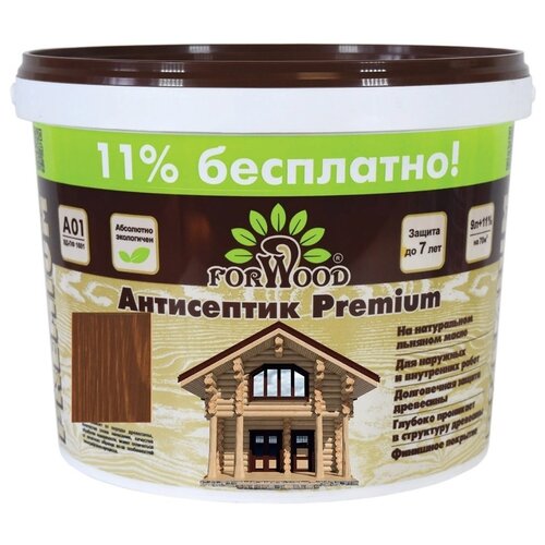 FORWOOD антисептик Антисептик Premium, 3 кг, 3 л, тик