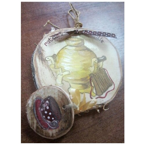 Миниатюра на спилах Ч/четверти Трещотка 2сп. Handle