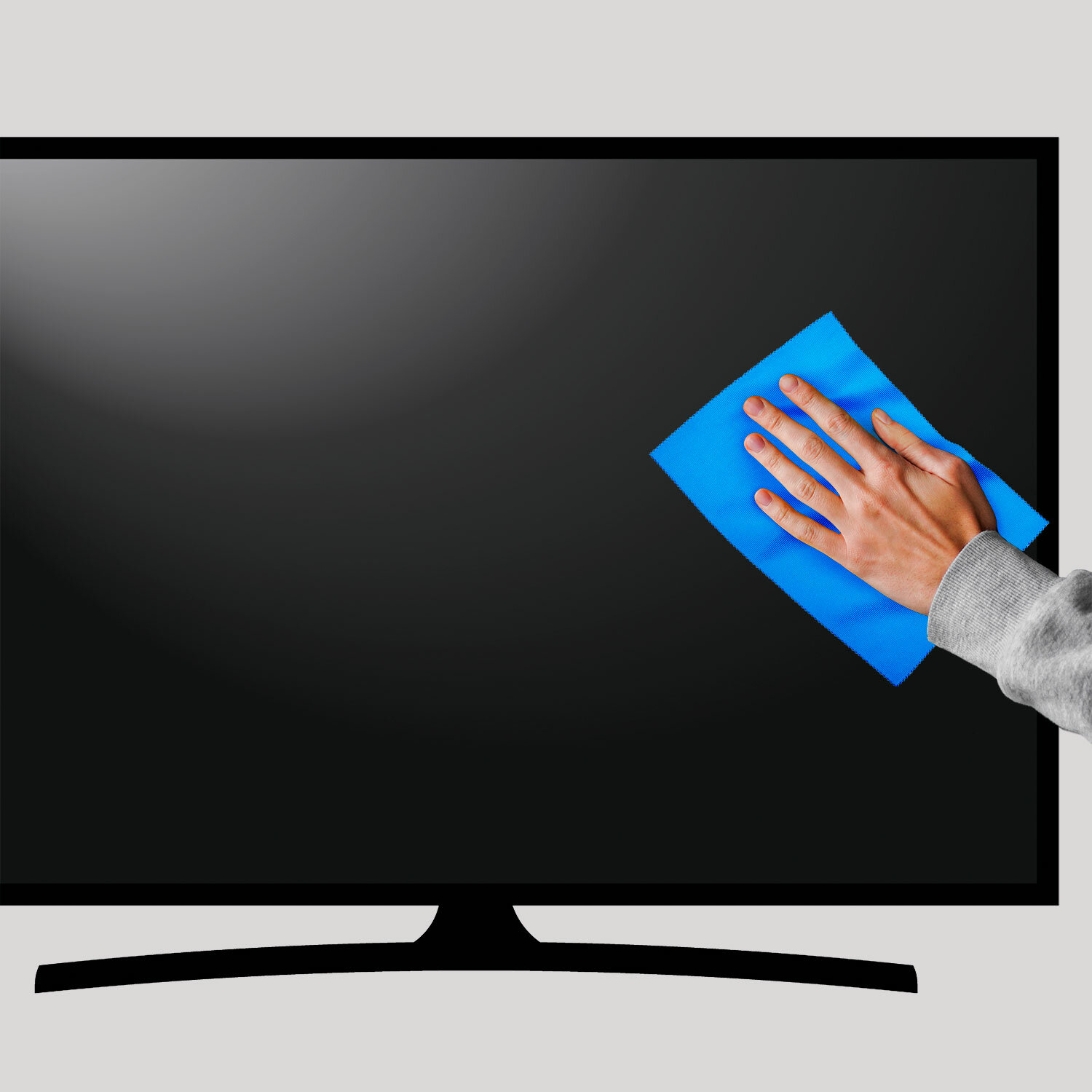 Японская салфетка Novelizer для очищения экранов монитора и телевизора зеркал и больших глянцевых поверхностей из микроволокна многоразовая