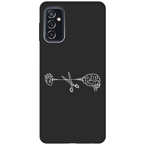 Матовый Soft Touch силиконовый чехол на Samsung Galaxy M52 5G, Самсунг М52 с 3D принтом Cut It W черный матовый soft touch силиконовый чехол на samsung galaxy m52 5g самсунг м52 с 3d принтом shut down w черный