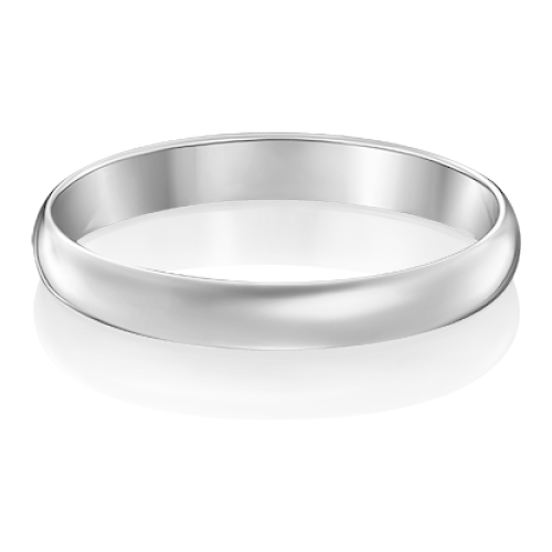 PLATINA jewelry Обручальное кольцо из белого золота без камней 01-3918-00-000-1120-11, размер 15