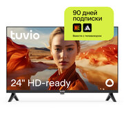 24” Телевизор Tuvio HD-ready DLED Frameless на платформе Яндекс.ТВ, TD24HFBHV1, черный