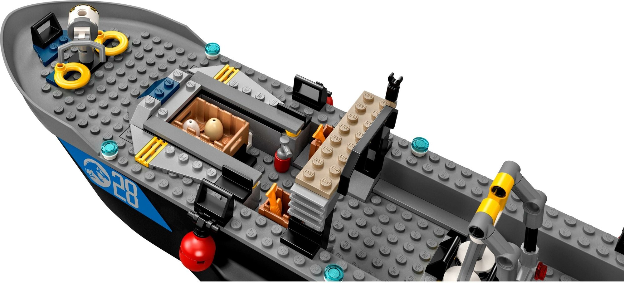 Конструктор LEGO Jurassic World Побег барионикса на катере - фото №15