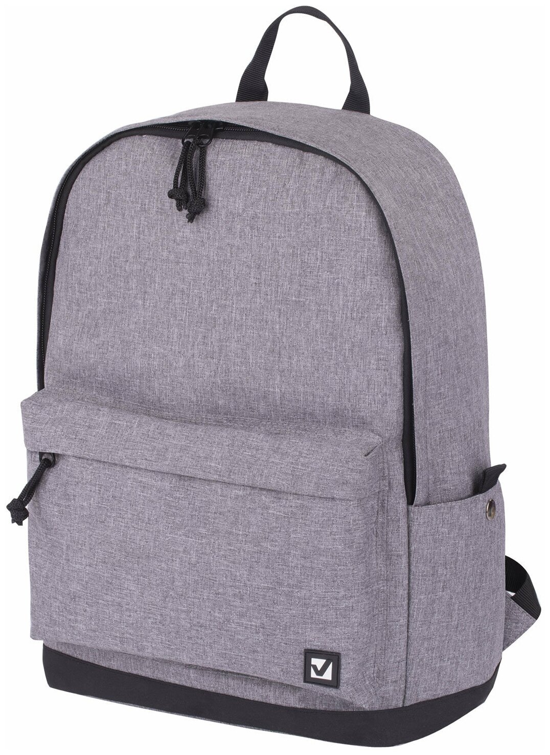 Рюкзак BRAUBERG HIGH SCHOOL универсальный, 3 отделения, Осень, серый, 46х31х18 см, 225518