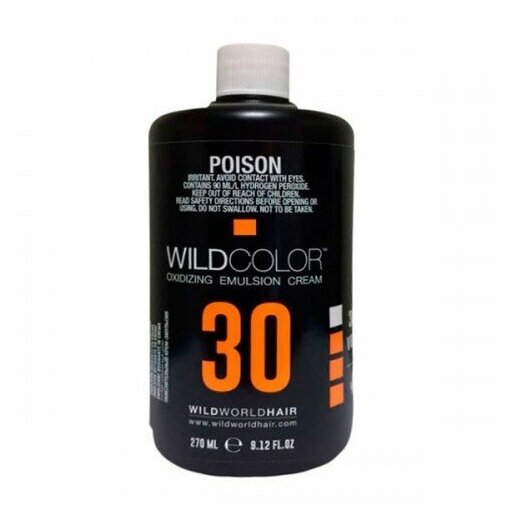 Wild Color Oxidizing Emulsion Cream 9% OXI (30 Vol) - Вайлд Колор Окисляющая крем-эмульсия 9%, 270 мл -