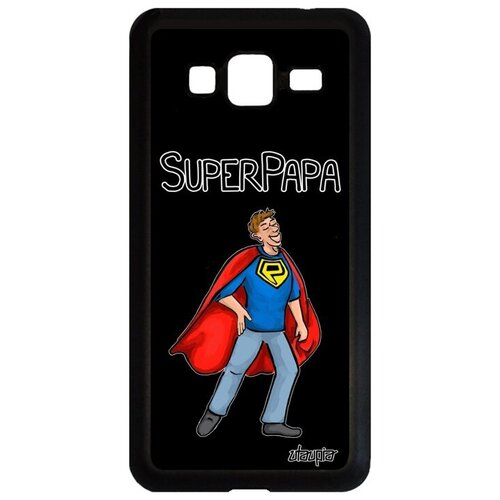 фото Красивый чехол для смартфона // galaxy j3 2016 // "суперпапа" семья рисунок, utaupia, черный