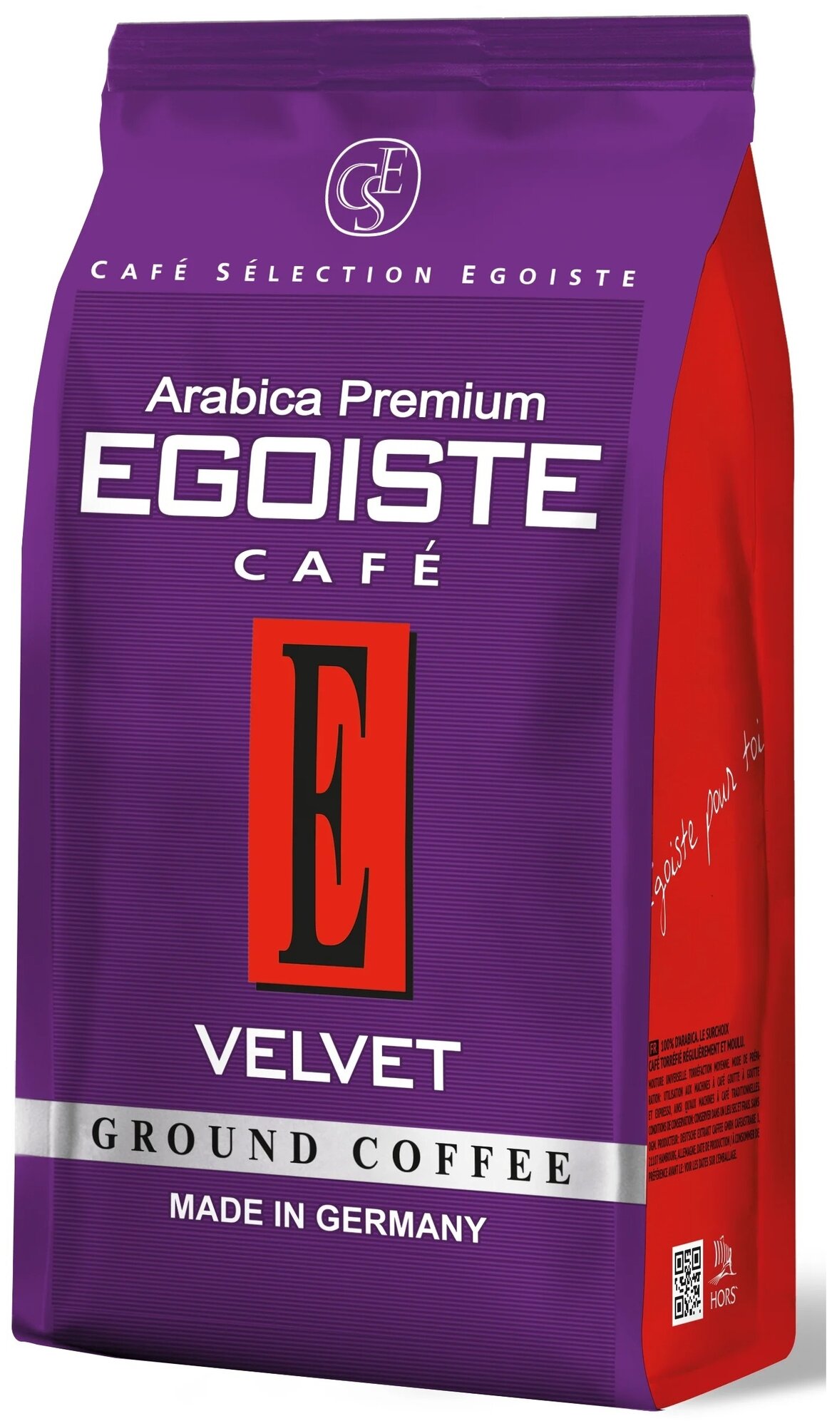 Кофе молотый EGOISTE Velvet, вакуумная упаковка, 200 г