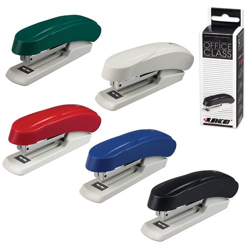 Степлер №10 LACO (лако, Германия), до 12 листов, ассорти, H410