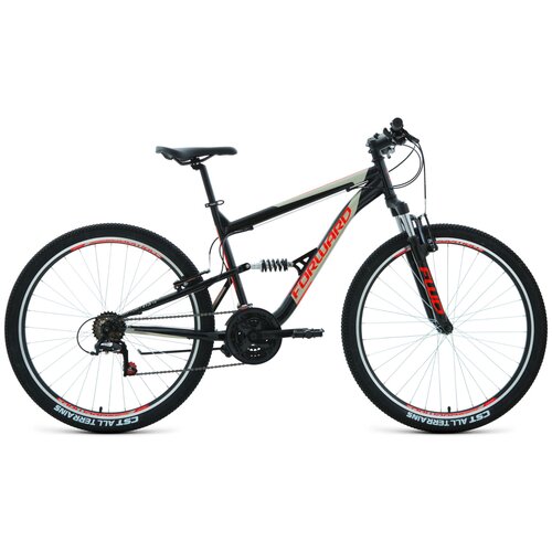 Горный (MTB) велосипед FORWARD Raptor 27.5 1.0 (2022) черный/красный 16 (требует финальной сборки)