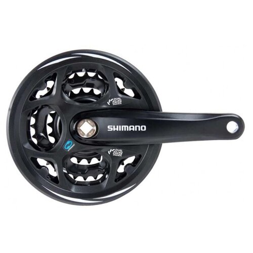 Система SHIMANO Altus, M311, 170мм, квадрат, 42/32/22T, защита, черная