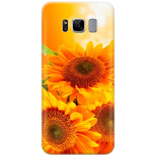 фото Re:pa накладка transparent для samsung galaxy s8 с принтом "три подсолнуха"