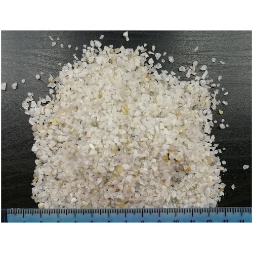 Кварцевый песок, фракция 1-3 мм, жильный дробленый (фасовка 5 кг)