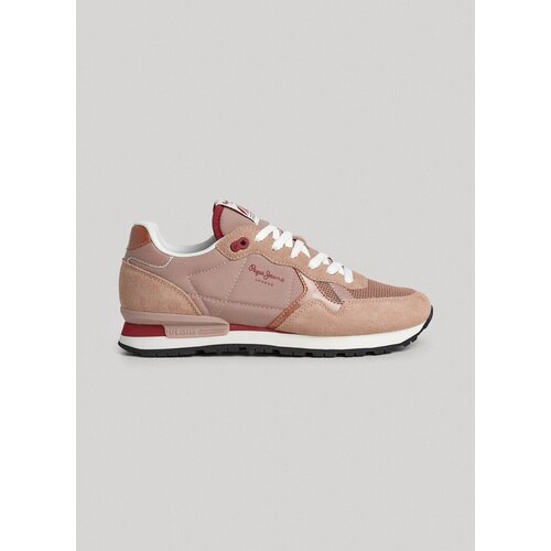 фото Кроссовки pepe jeans, размер 37, бежевый, розовый